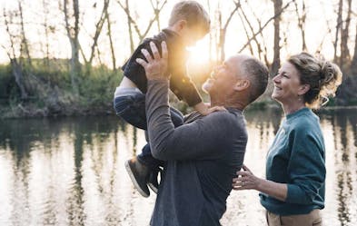 Raleigh with family.